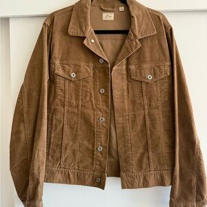 Brown Corduroy Trucker Jacket